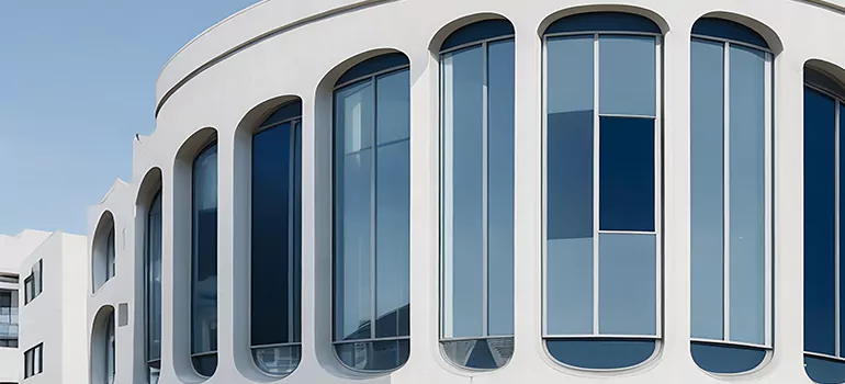 Geometric Window Curtains in Menlo Park, CA