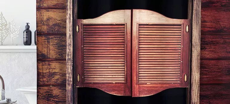 Installing Saloon Door Hinges in Menlo Park, CA